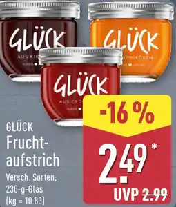 Aldi Nord GLÜCK Fruchtaufstrich Angebot