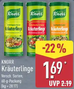 Aldi Nord KNORR Kräuterlinge Angebot