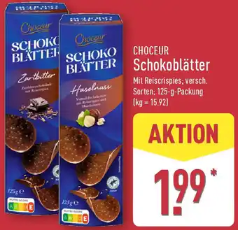 Aldi Nord CHOCEUR Schokoblätter Angebot
