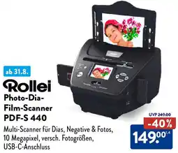 Aldi Nord Rollei Photo-Dia Film-Scanner PDF-S 440 Angebot