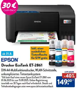 Aldi Nord EPSON Drucker EcoTank ET-2861 Angebot