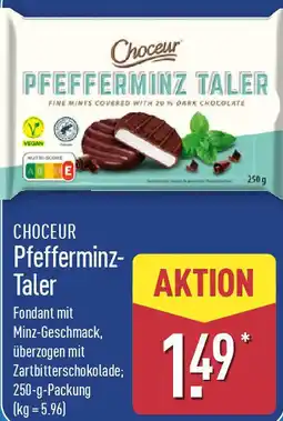 Aldi Nord CHOCEUR Pfefferminz Taler Angebot
