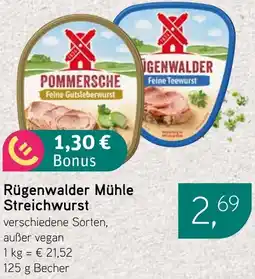 Dornseifer Rügenwalder Mühle Streichwurst Angebot
