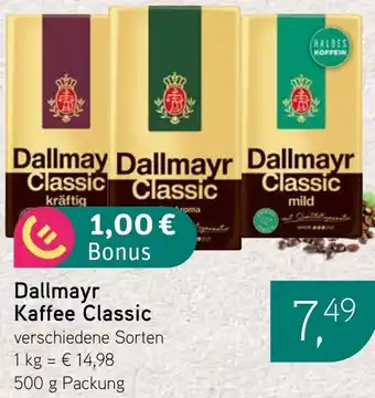 Dornseifer Dallmayr Kaffee Classic Angebot