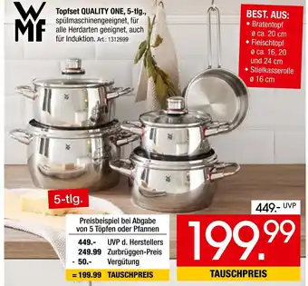 Zurbrüggen Wmf topfset quality one, 5-tlg Angebot