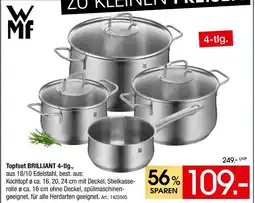 Zurbrüggen Wmf topfset brilliant 4-tlg Angebot