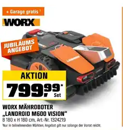 OBI Worx mähroboter landroid m600 vision Angebot