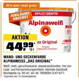 OBI Alpinaweiss wand- und deckenfarbe „das original“ Angebot