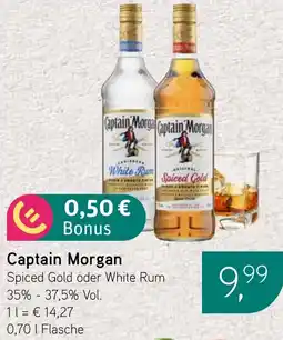 Dornseifer Captain Morgan Spiced Gold oder White Rum Angebot