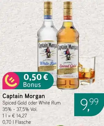 Dornseifer Captain Morgan Spiced Gold oder White Rum Angebot