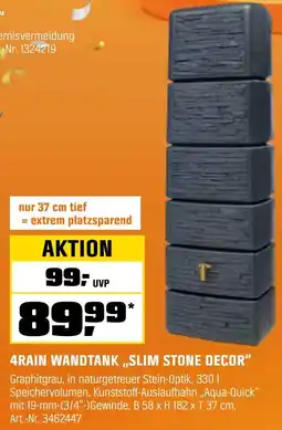 OBI 4rain wandtank slim stone decor Angebot