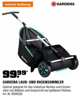OBI Gardena laub- und rasensammler Angebot