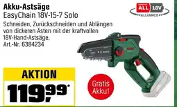 OBI Bosch akku-astsäge easychain 18v-15-7 solo Angebot