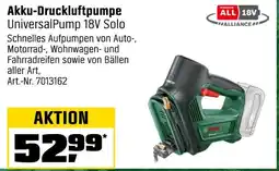 OBI Bosch akku-druckluftpumpe universalpump 18v solo Angebot