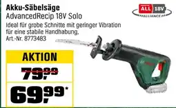 OBI Akku-säbelsäge advancedrecip 18v solo Angebot