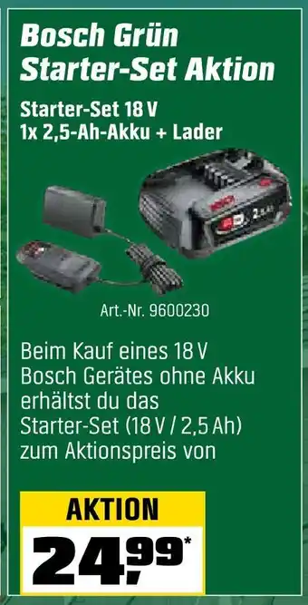 OBI Bosch grün starter-set 18 v Angebot