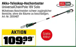 OBI Akku-teleskop-hochentaster universalchainpole 18v solo Angebot