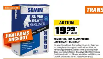 OBI Semin füll- und glättspachtel „super glatt berliner“ Angebot