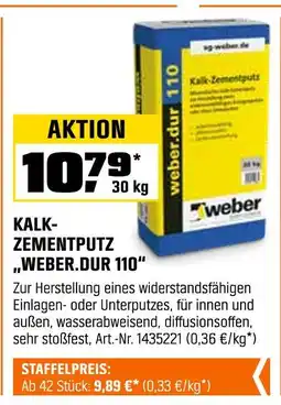 OBI Weber kalk-zementputz weber.dur 110 Angebot