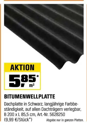 OBI Bitumenwellplatte Angebot