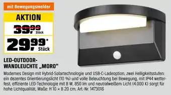 OBI Led-outdoor-wandleuchte 'moro' Angebot