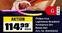 OBI Philips hue lightstrip gradient ambiance 2m basis-set Angebot