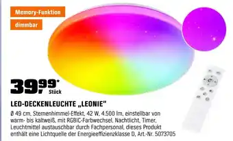 OBI Led-deckenleuchte leonie Angebot
