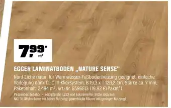 OBI Egger laminatboden nature sense Angebot