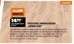 OBI Poseidon laminatboden hawaii oak Angebot