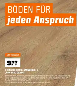 OBI Kronoflooring laminatboden oak sand cantal Angebot