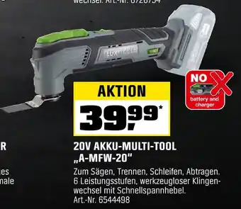 OBI Lux tools 20v akku-multi-tool a-mfw-20 Angebot