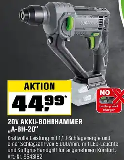 OBI Lux tools 20v akku-bohrhammer a-bh-20 Angebot
