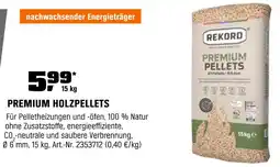 OBI Rekord premium holzpellets Angebot