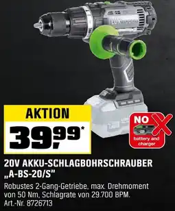 OBI Lux tools 20v akku-schlagbohrschrauber a-bs-20/s Angebot