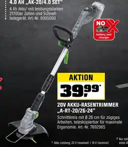 OBI 20v akku-rasentrimmer a-rt-20/26-24 Angebot