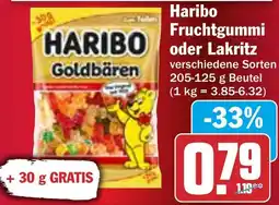 HIT Haribo Fruchtgummi oder Lakritz Angebot