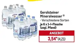 METRO Gerolsteiner Mineralwasser Angebot