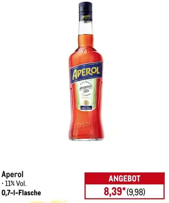 METRO Aperol APERITIVO Angebot