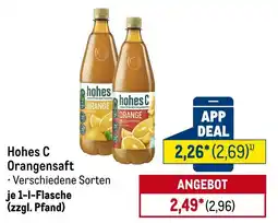 METRO Hohes C Orangensaft Angebot