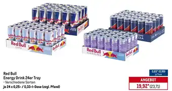 METRO Red Bull Energy Drink 24er Tray Angebot