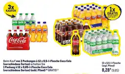 METRO Beim Kauf von 3 Packungen à 12 x 0,5-1-Flasche Coca Cola Angebot