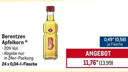 METRO Berentzen Apfelkorn Angebot