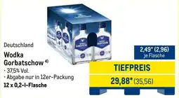 METRO Wodka Gorbatschow Angebot