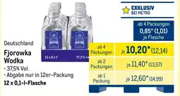 METRO Deutschland Fjorowka Wodka Angebot