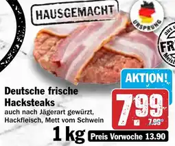 HIT Deutsche frische Hacksteaks Angebot