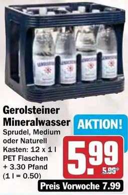 HIT Gerolsteiner Mineralwasser Angebot