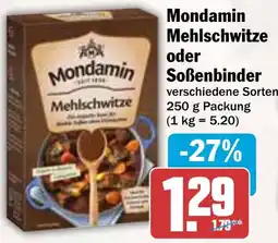 HIT Mondamin Mehlschwitze oder Soßenbinder Angebot