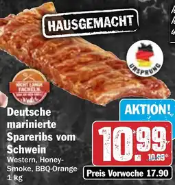 HIT Deutsche marinierte Spareribs vom Schwein Angebot