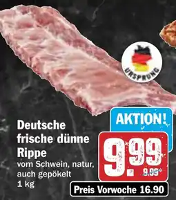 HIT Deutsche frische dünne Rippe Angebot
