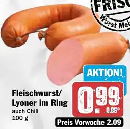 HIT Fleischwurst/ Lyoner im Ring Angebot